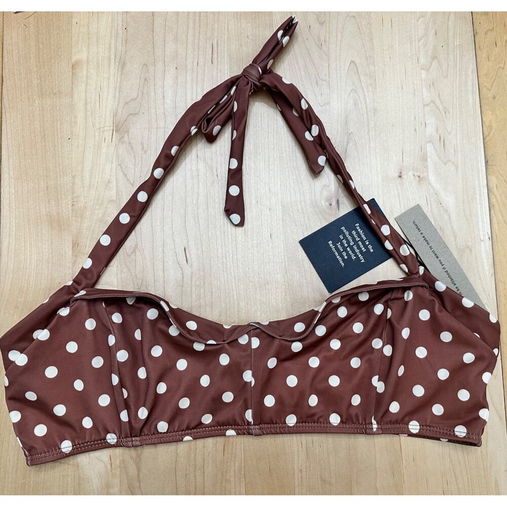 Reformation Betty Bikini Top NWT XL